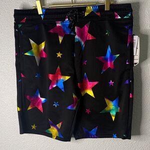 Drill NYC Starry Black Shorts- large